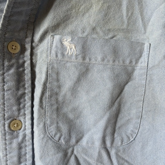 ABERCROMBIE & FITCH Light Blue men’s Button-Up Shirt Size S - Picture 2 of 8